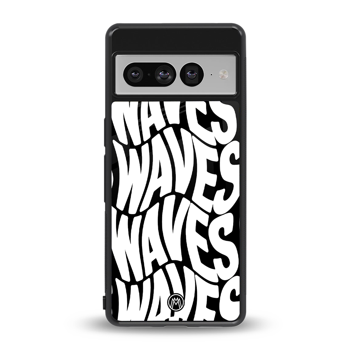 waves back phone cover | glass case for google pixel 7 pro