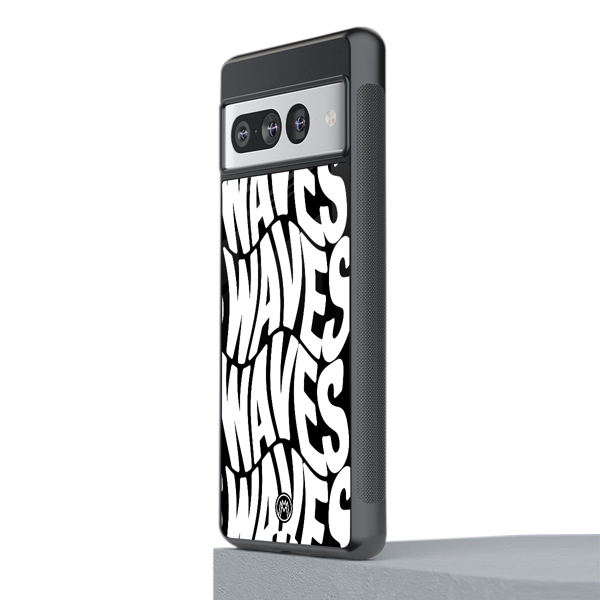 waves back phone cover | glass case for google pixel 7 pro