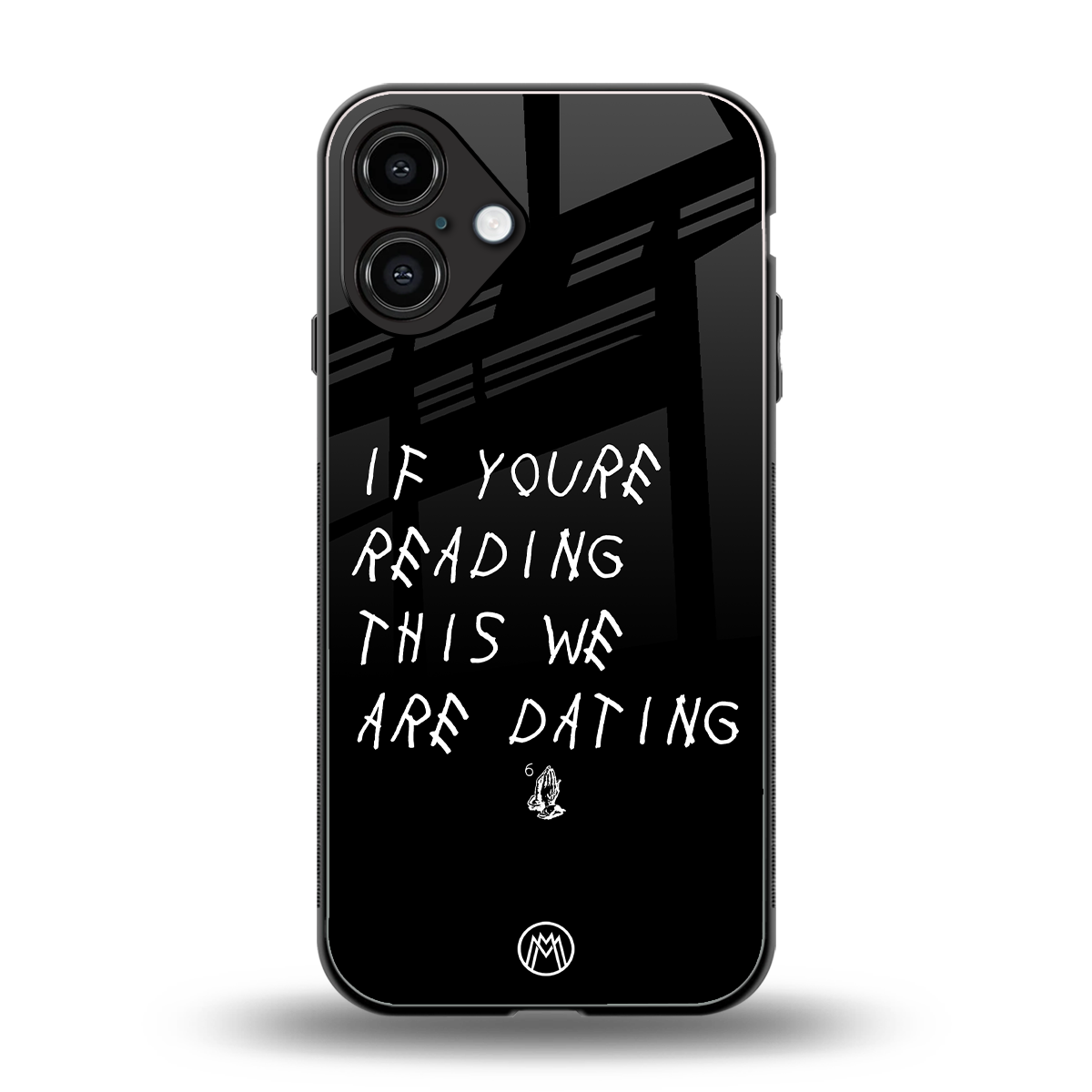 we are dating back phone cover | glass case for iphone 16 plus