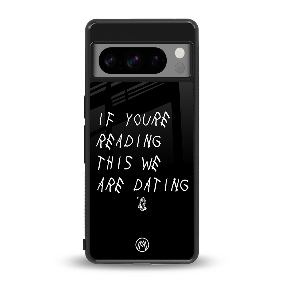 we are dating back phone cover | glass case for google pixel 8 pro