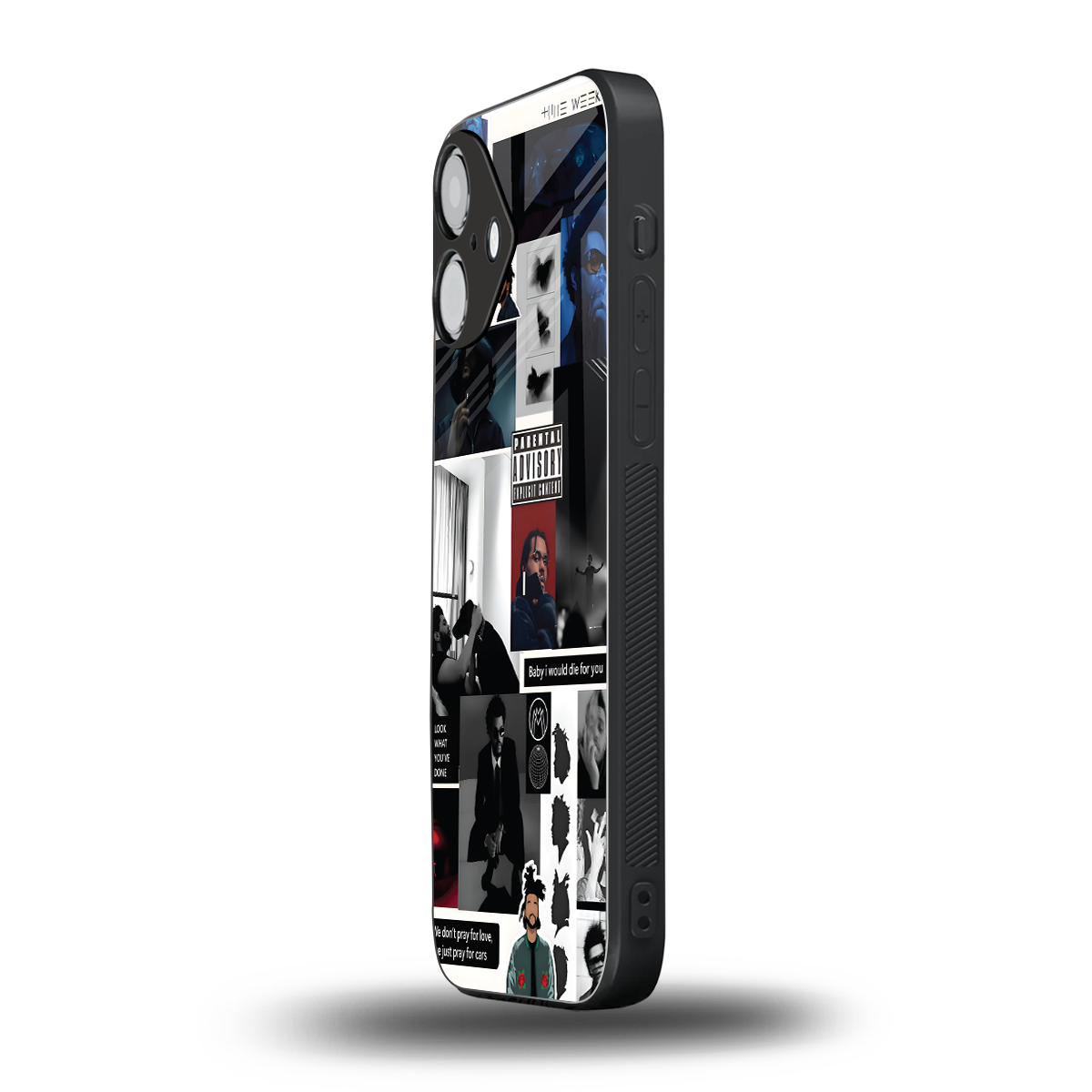 weeknd blend back phone cover | glass case for iphone 16
