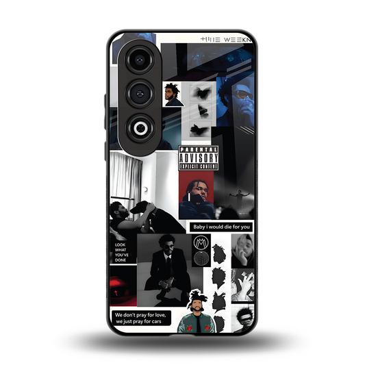 weeknd blend back phone cover | glass case for oneplus nord ce 4