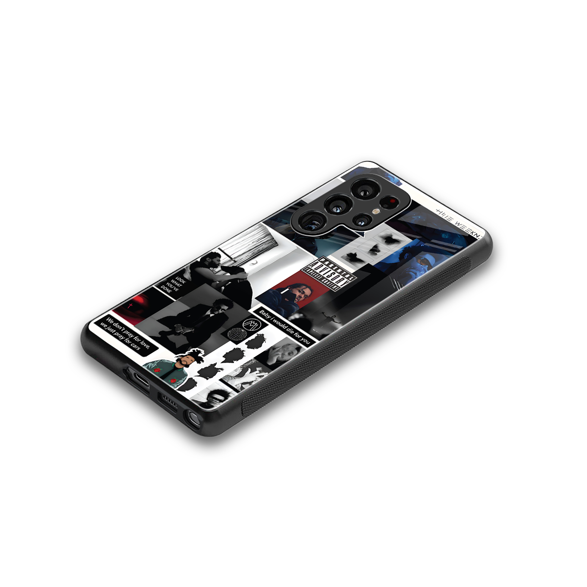 weeknd blend back phone cover | glass case for samsung galaxy s25 ultra