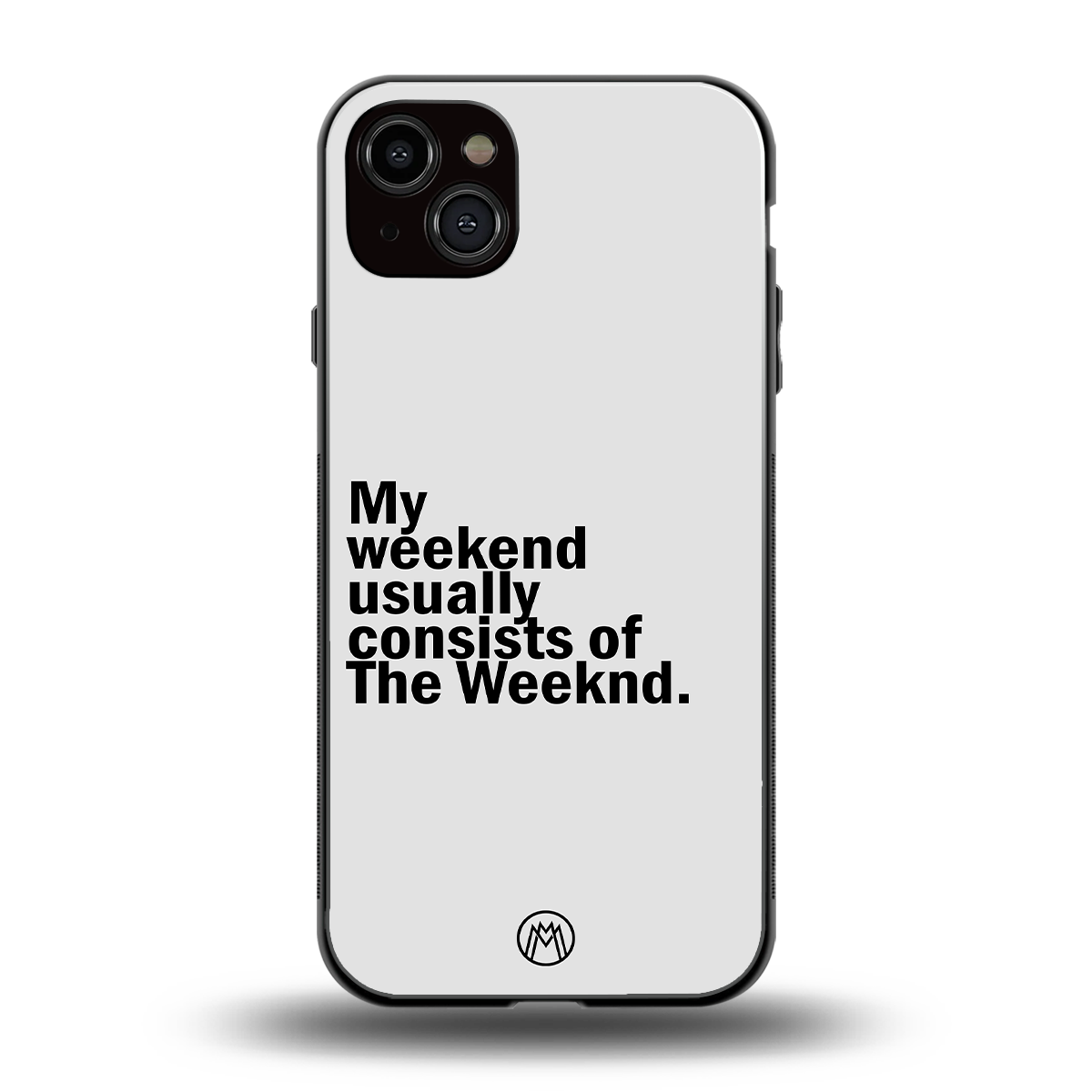 weeknd mood back phone cover | glass case for iphone 15 plus