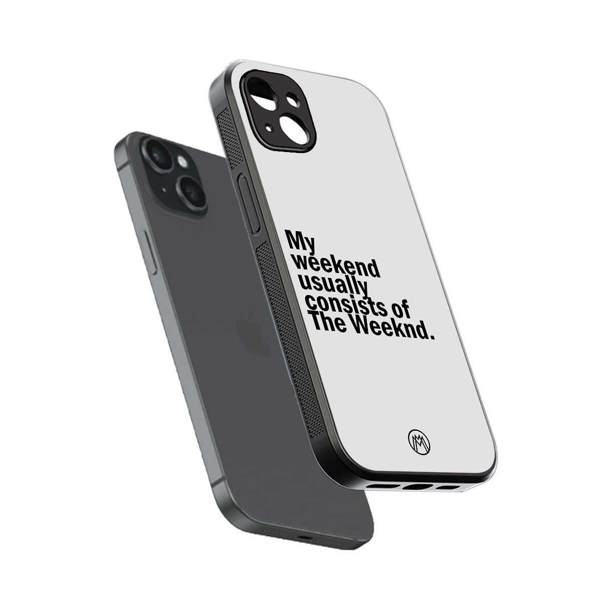 weeknd mood back phone cover | glass case for iphone 15 plus