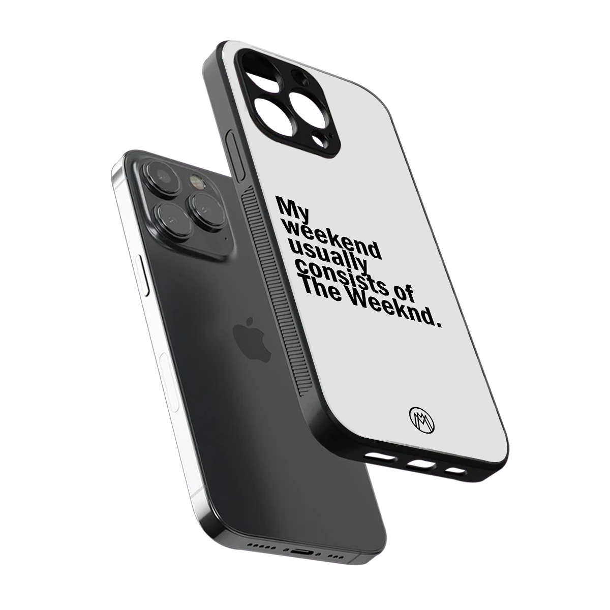 weeknd mood back phone cover | glass case for iphone 15 pro max