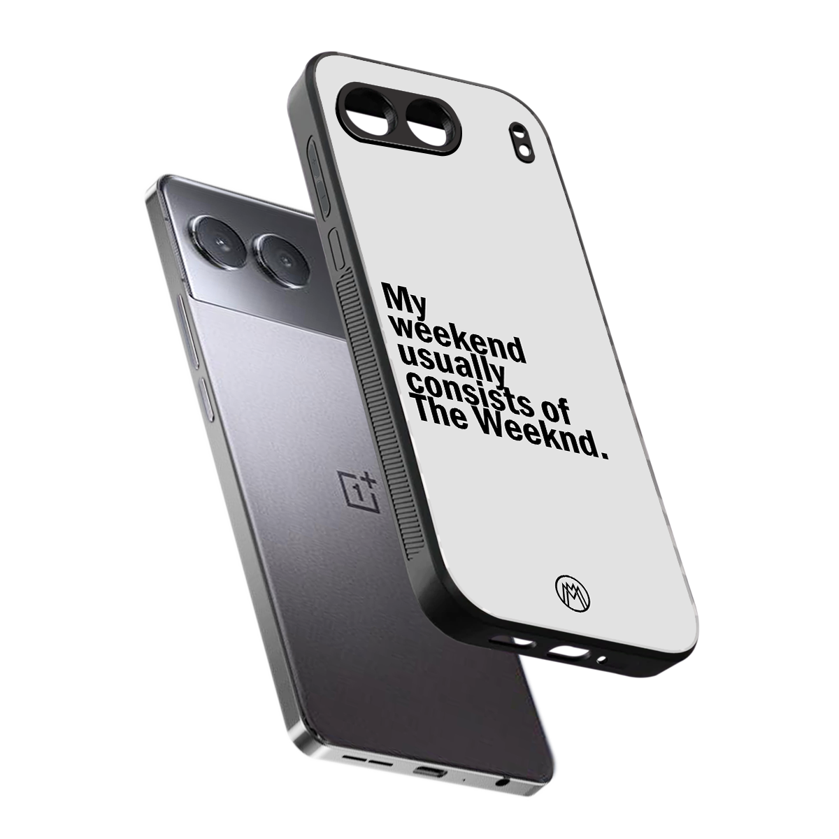 weeknd mood back phone cover | glass case for oneplus nord 4