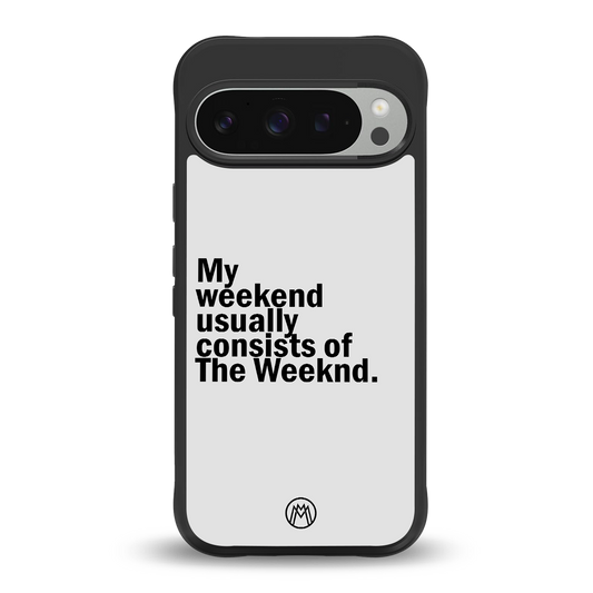 weeknd mood back phone cover | glass case for google pixel 9 pro