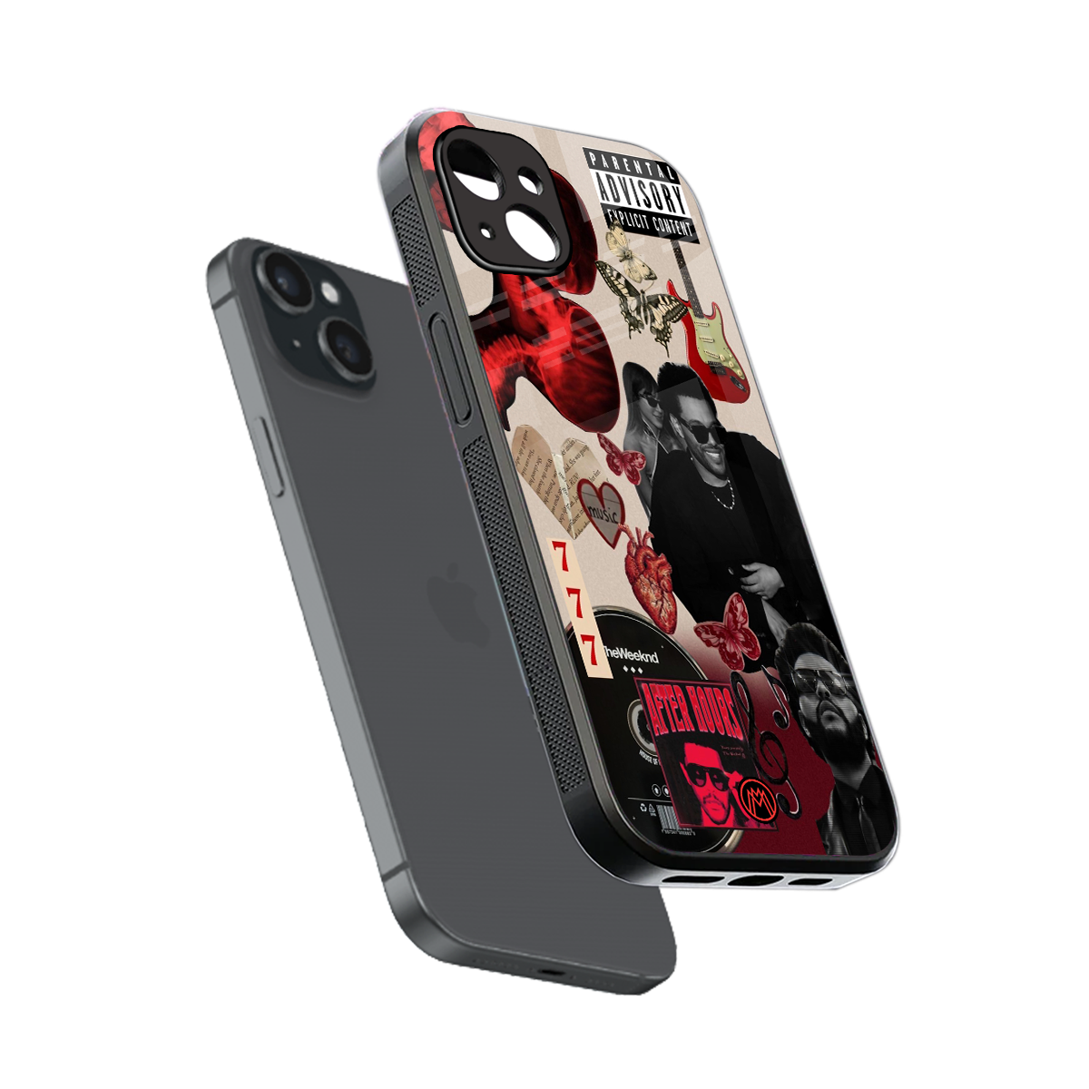 weeknd vibes back phone cover | glass case for iphone 15 plus