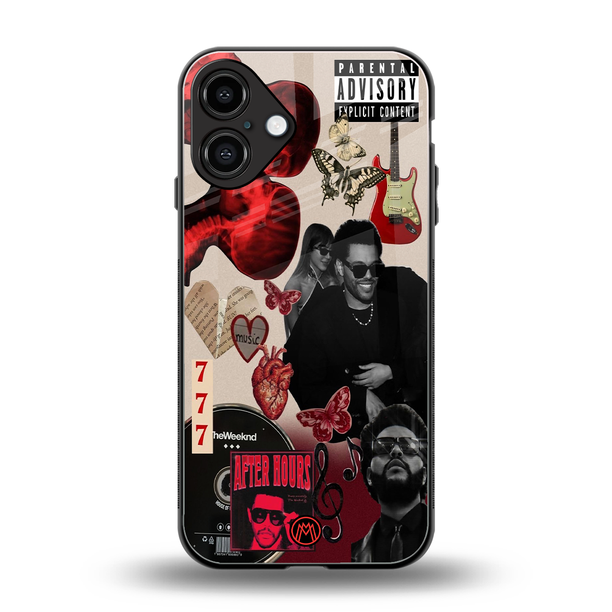weeknd vibes back phone cover | glass case for iphone 16 plus