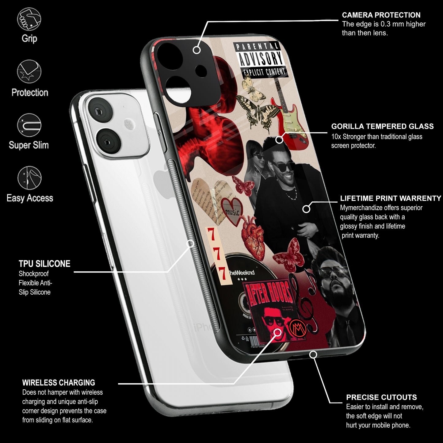 Mobile Phone Cover | Glass Back Case