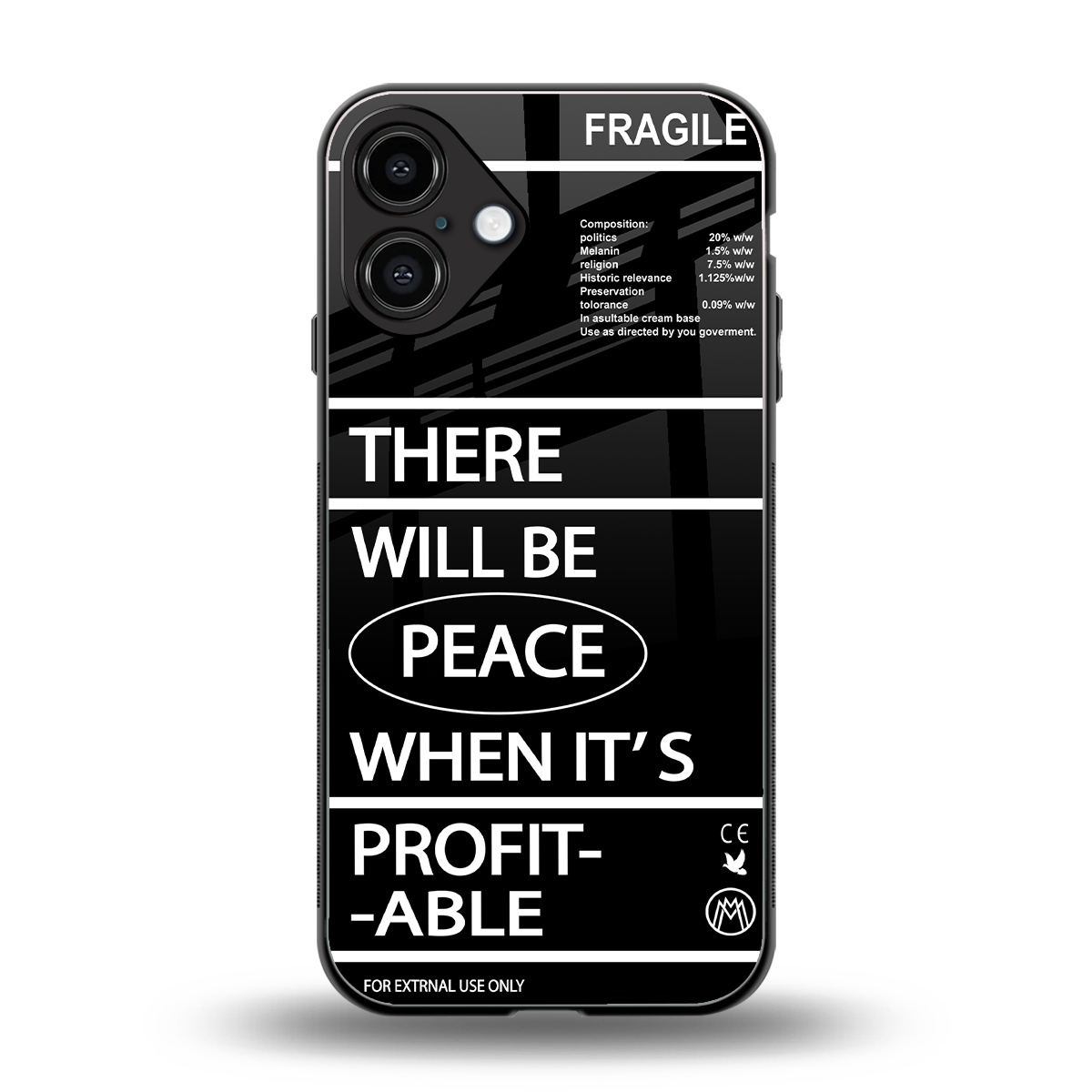 when it's profitable back phone cover | glass case for iphone 16 plus