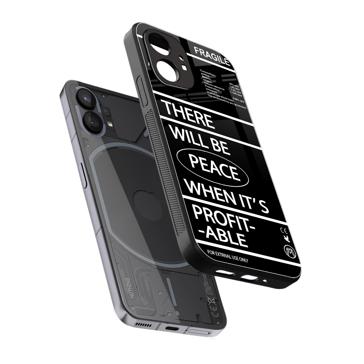 when it's profitable back phone cover | glass case for nothing phone 1