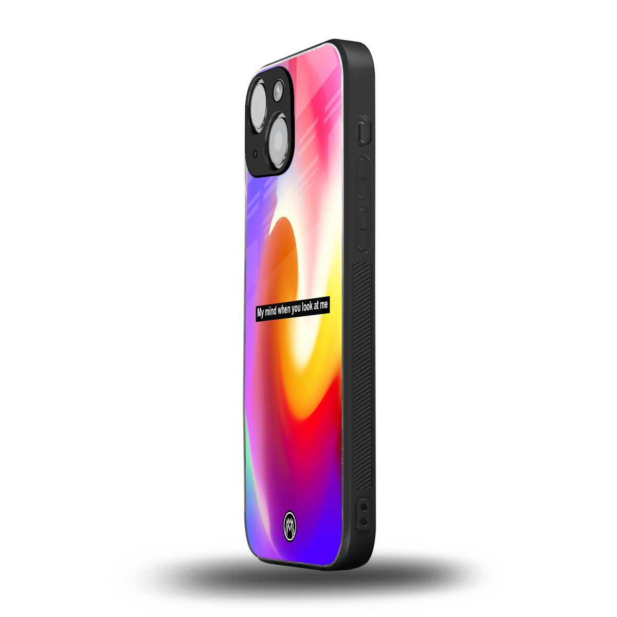 when you look at me back phone cover | glass case for iphone 13 mini