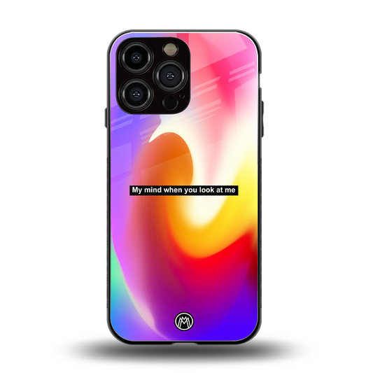 when you look at me back phone cover | glass case for iphone 14 pro max