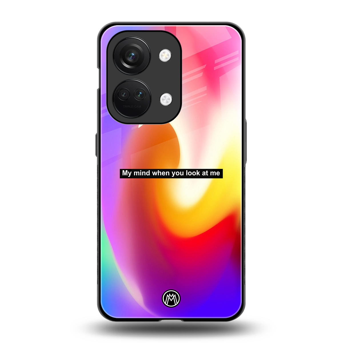 when you look at me back phone cover | glass case for oneplus nord 3