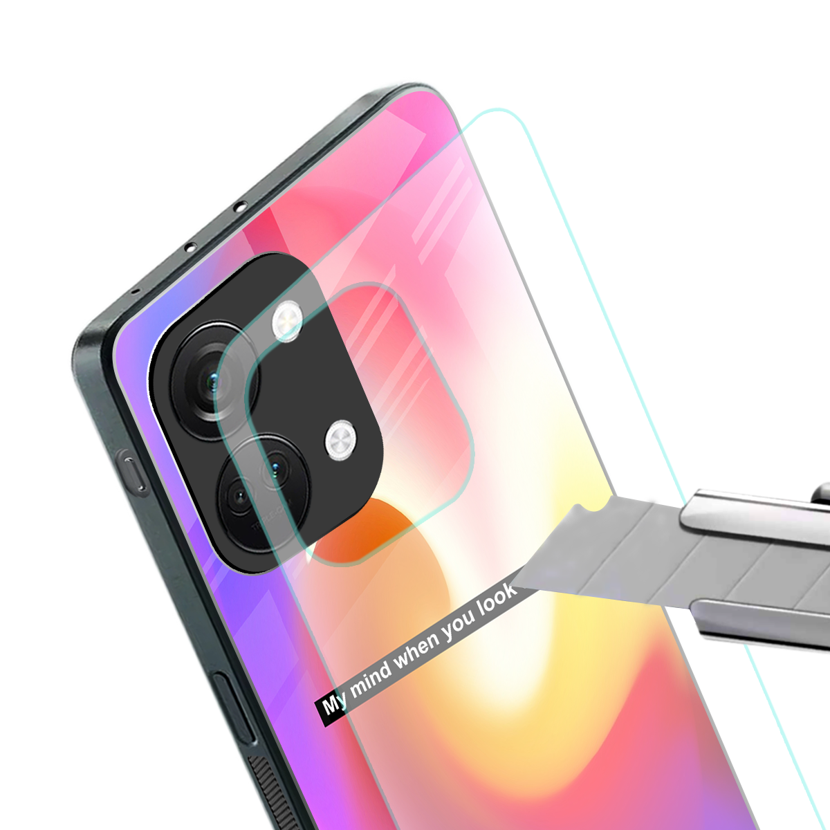 when you look at me back phone cover | glass case for oneplus nord 3