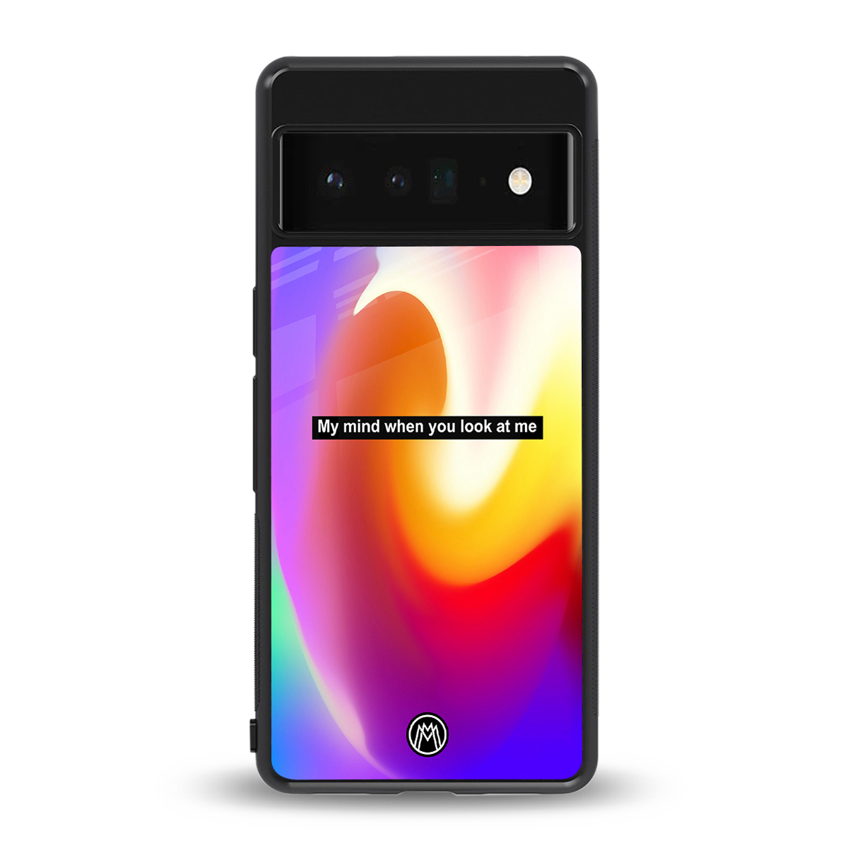 when you look at me back phone cover | glass case for google pixel 6 pro