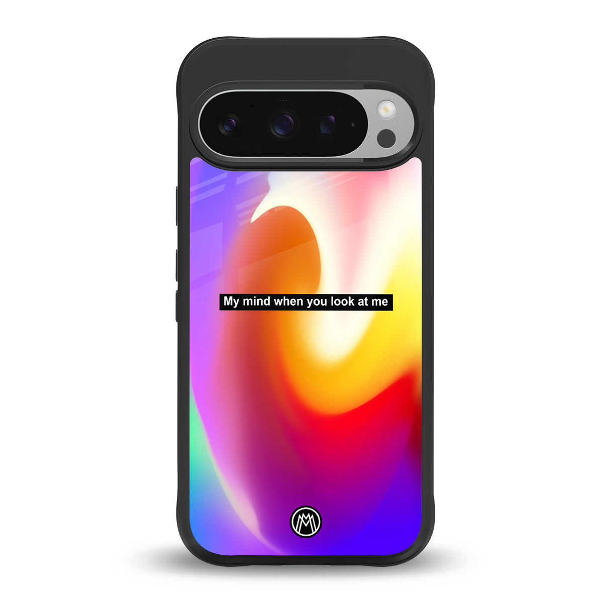 when you look at me back phone cover | glass case for google pixel 9 pro
