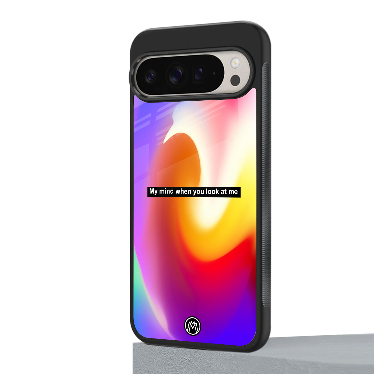 when you look at me back phone cover | glass case for google pixel 9 pro