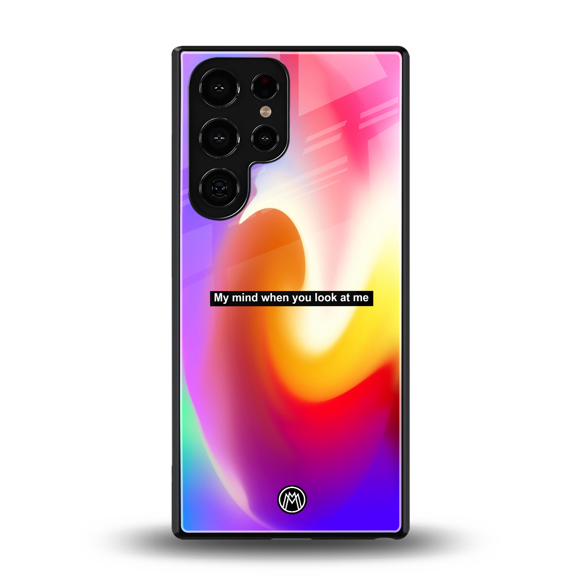 when you look at me back phone cover | glass case for samsung galaxy s25 ultra