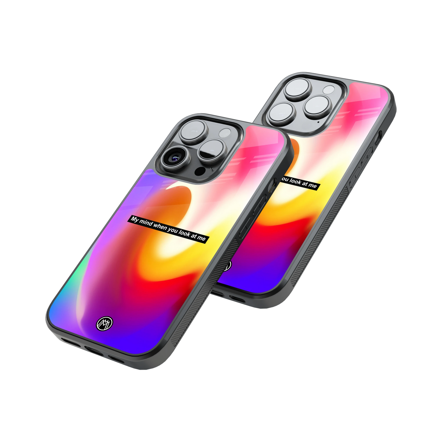 Protective Glass Back Phone Case Compatible with iPhone, Samsung, OnePlus, Pixel & More
