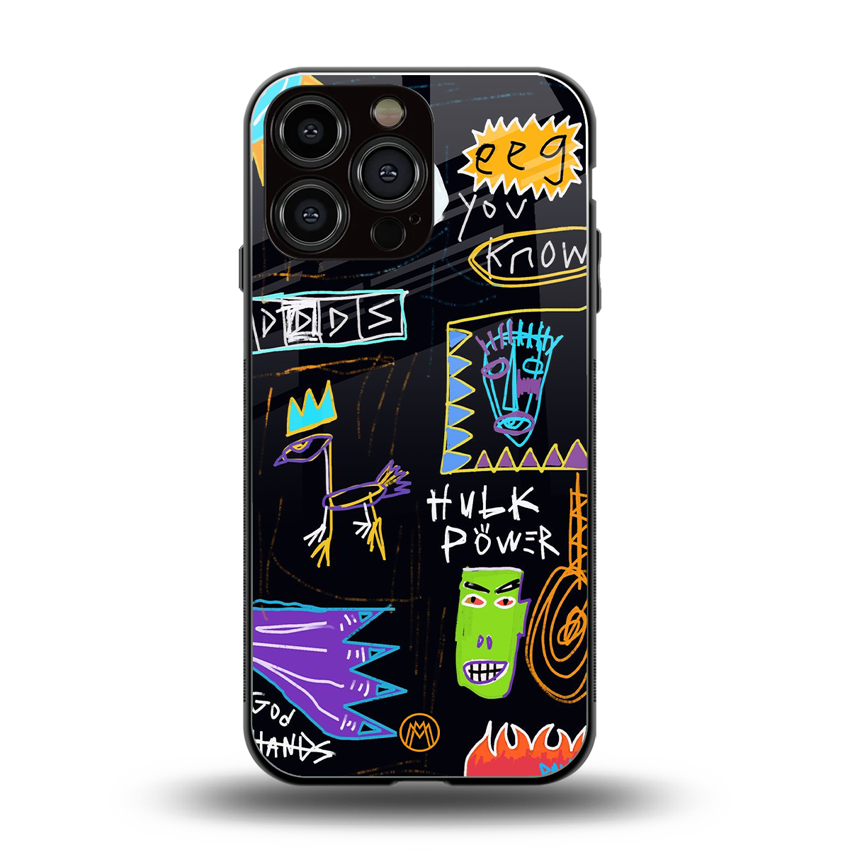 whimsy back phone cover | glass case for iphone 14 pro max