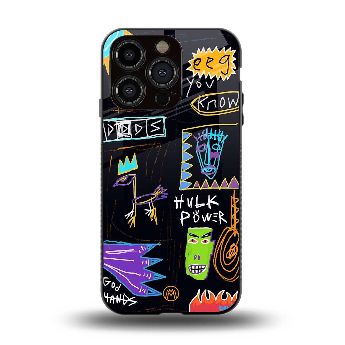 whimsy back phone cover | glass case for iphone 14 pro