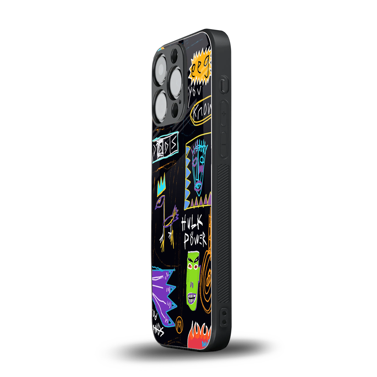 whimsy back phone cover | glass case for iphone 14 pro