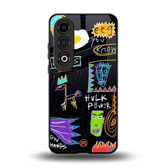 whimsy back phone cover | glass case for oneplus nord ce 4