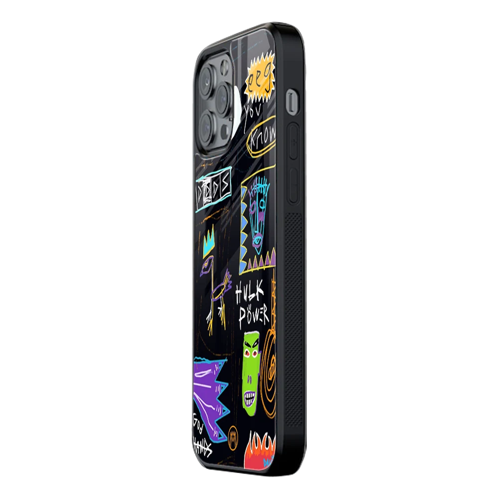 Slim Glass Back Phone Case for Multiple Brands โ iPhone, Samsung, Redmi, OnePlus, Oppo, Vivo