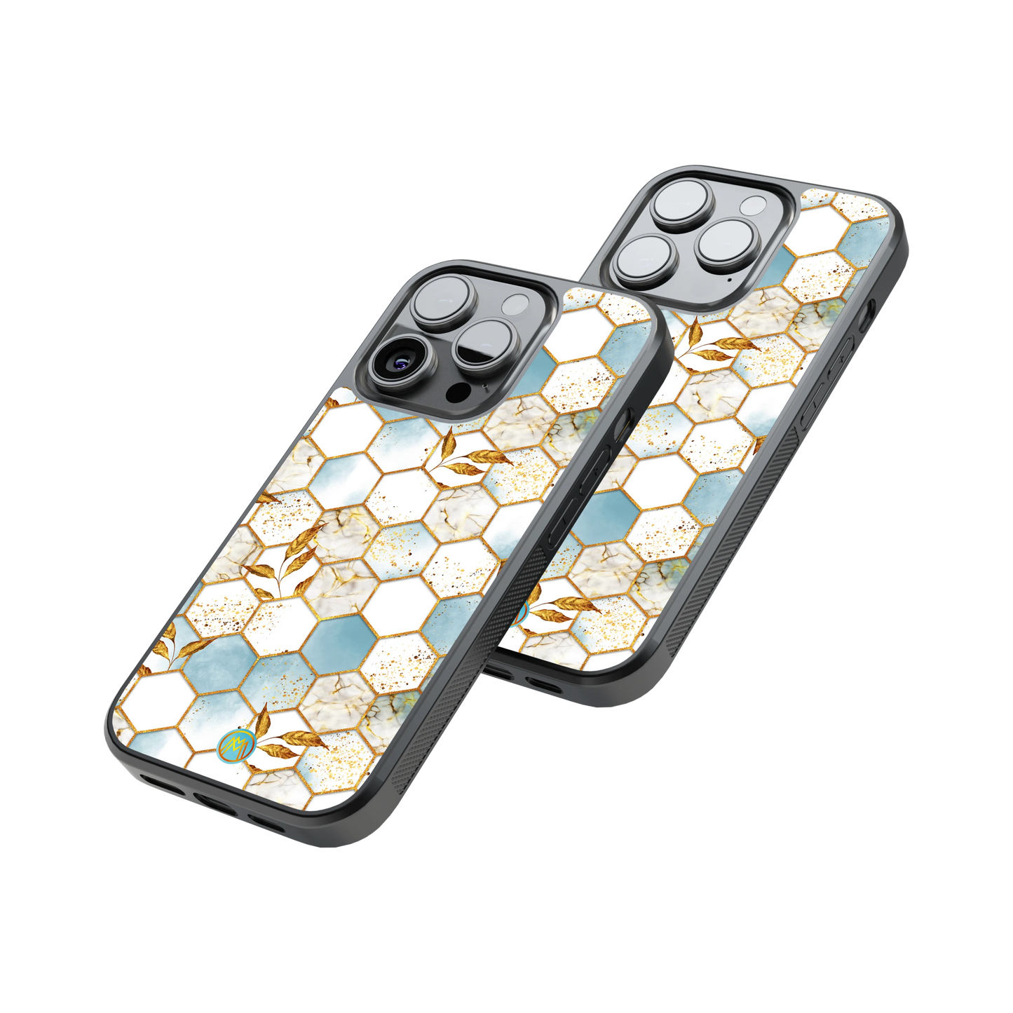 Protective Glass Back Phone Case Compatible with iPhone, Samsung, OnePlus, Pixel & More