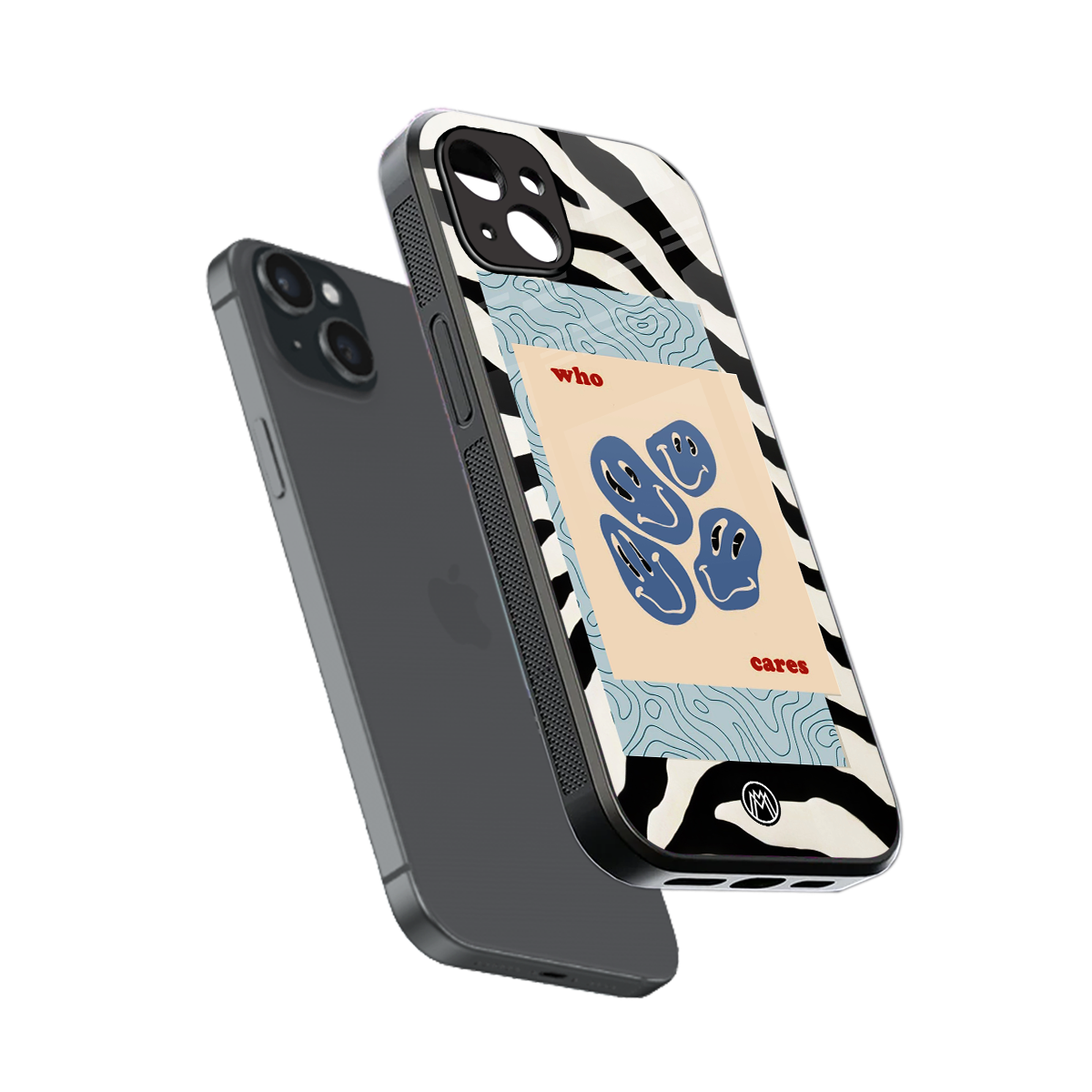 who cares back phone cover | glass case for iphone 14 plus