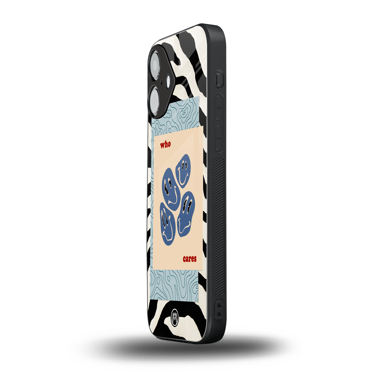 who cares back phone cover | glass case for iphone 16