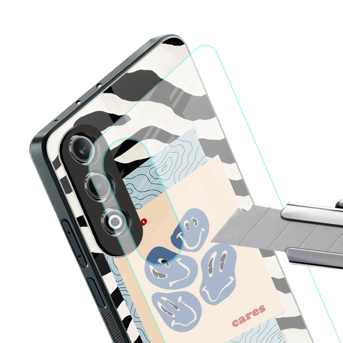 who cares back phone cover | glass case for oneplus nord ce 4