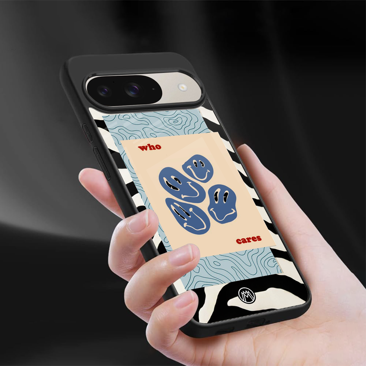 who cares back phone cover | glass case for google pixel 9