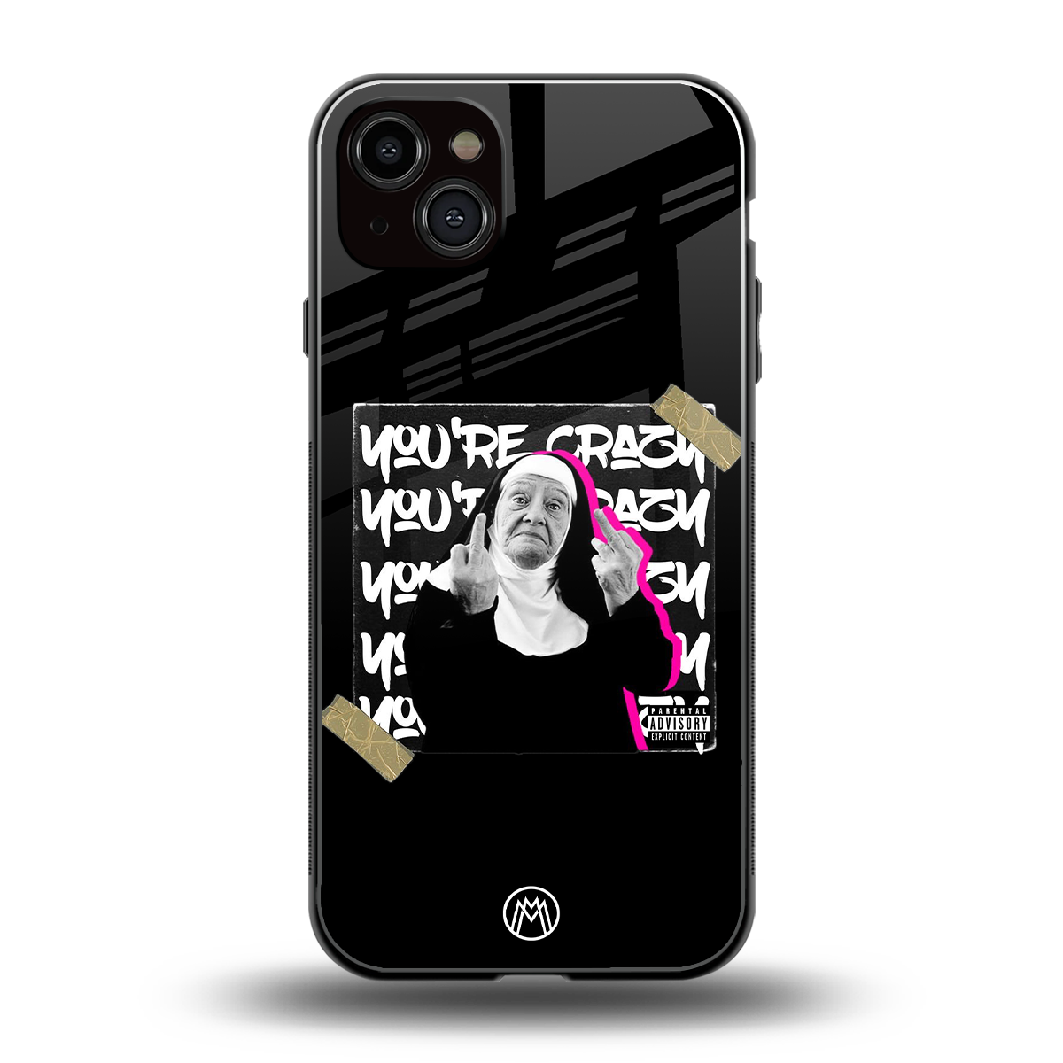 wild mind back phone cover | glass case for iphone 15 plus