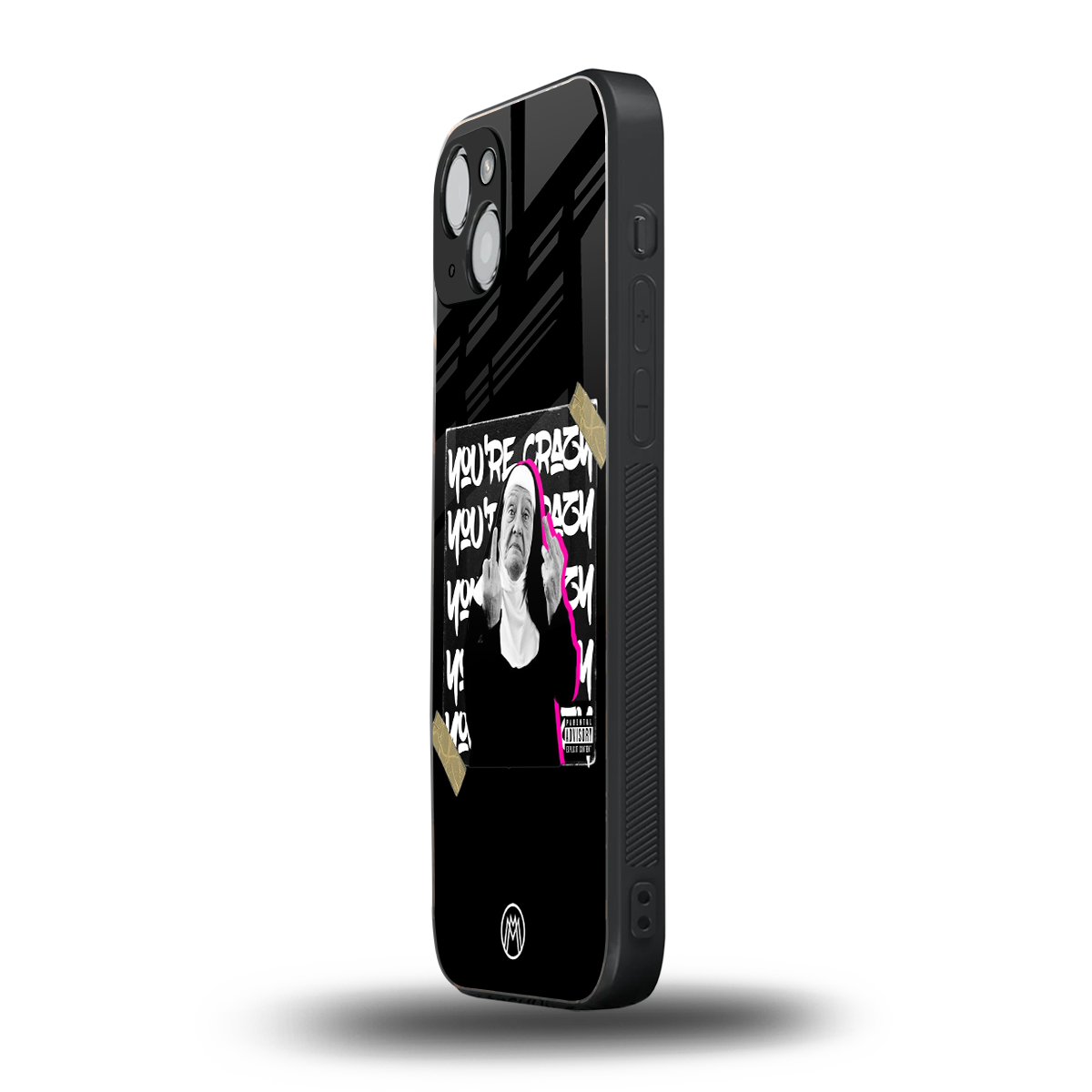 wild mind back phone cover | glass case for iphone 15 plus