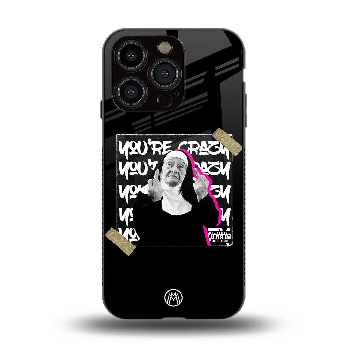 wild mind back phone cover | glass case for iphone 14 pro