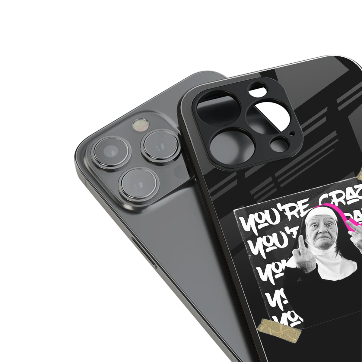 wild mind back phone cover | glass case for iphone 14 pro max