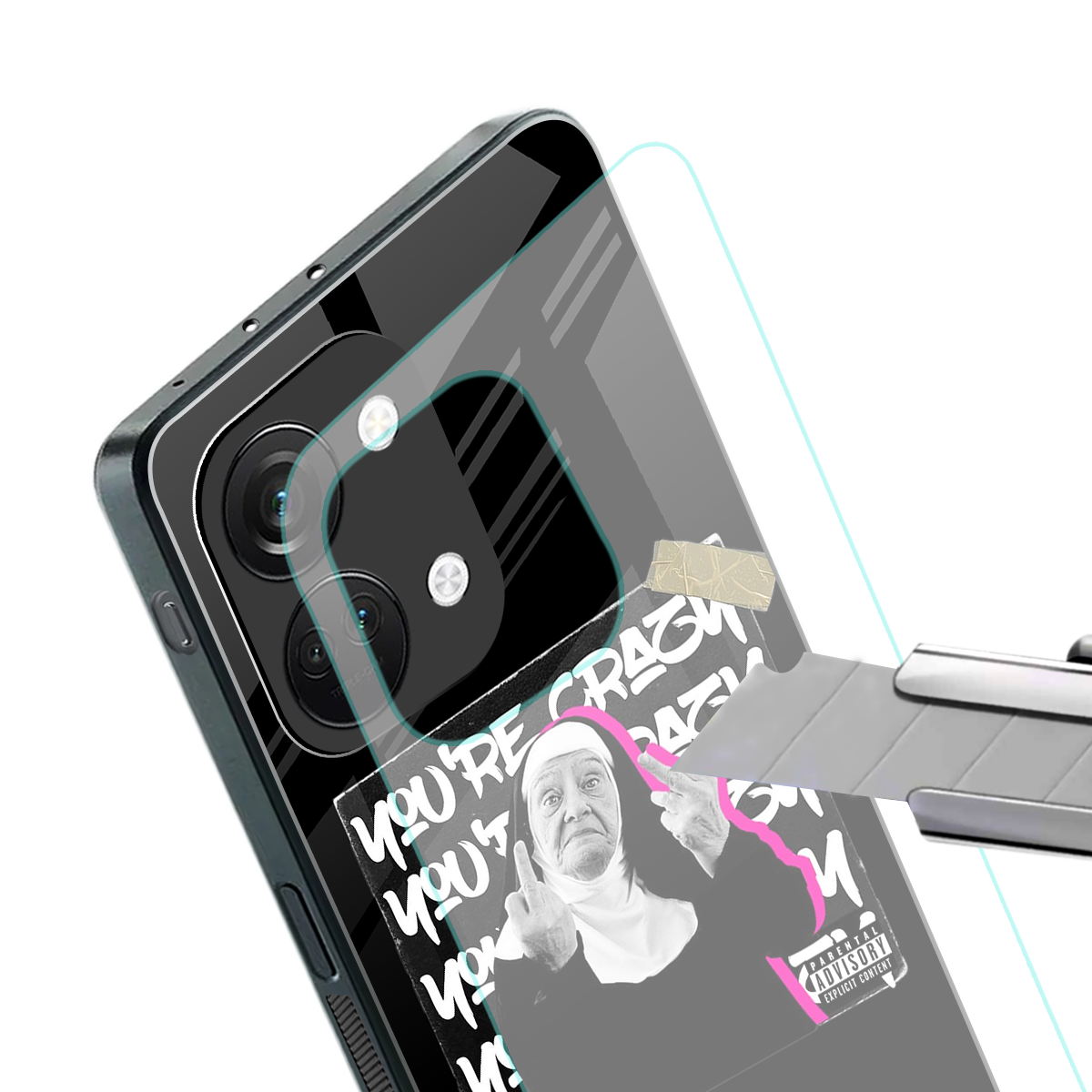 wild mind back phone cover | glass case for oneplus nord 3