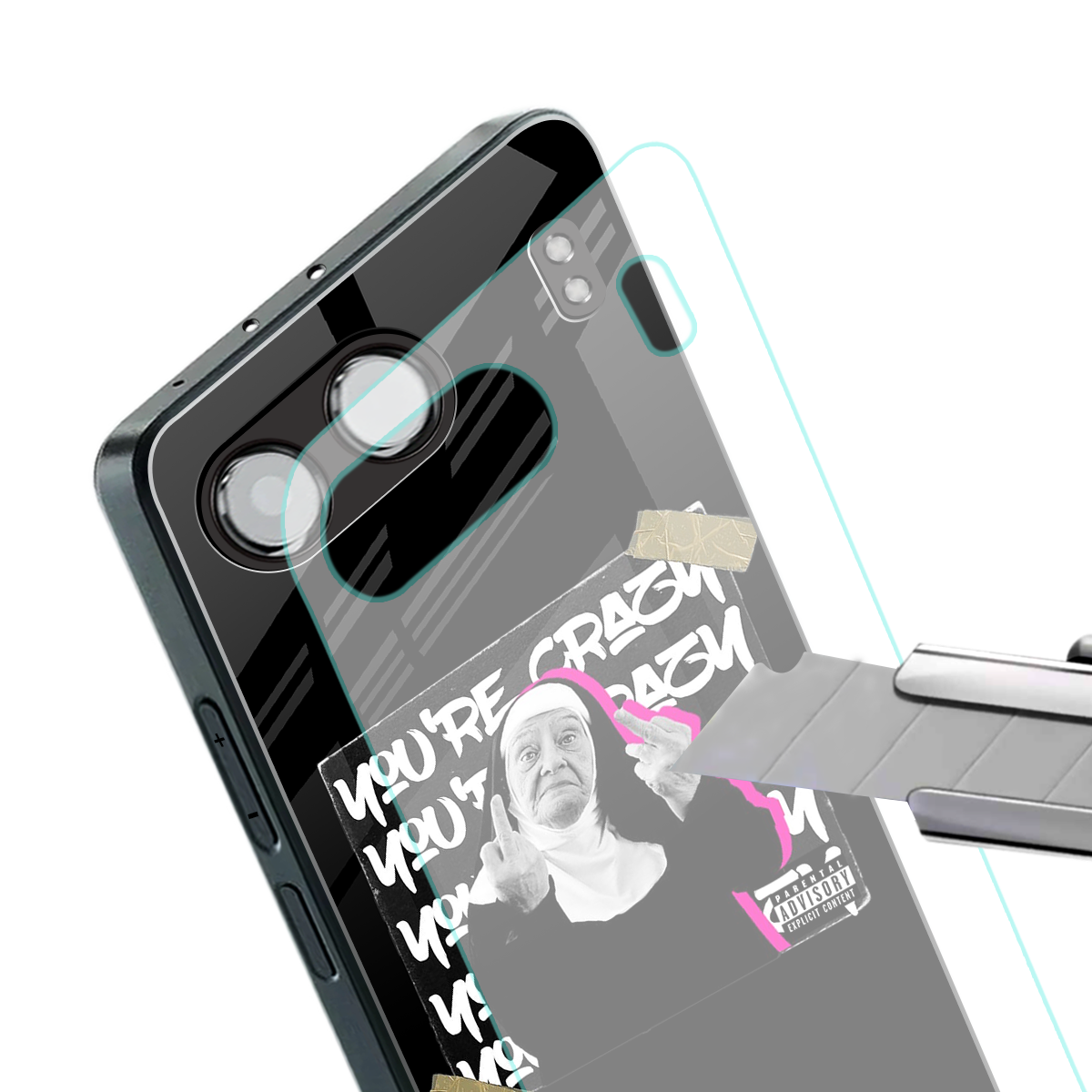 wild mind back phone cover | glass case for oneplus nord 4