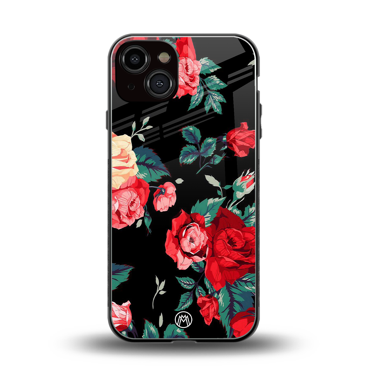 wildflower back phone cover | glass case for iphone 13