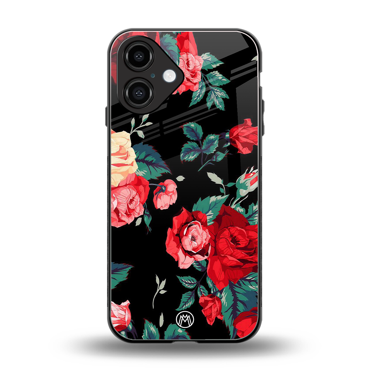 wildflower back phone cover | glass case for iphone 16