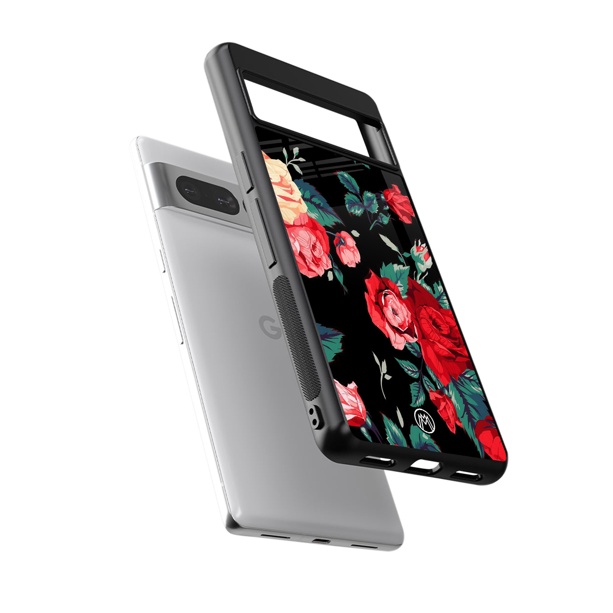 wildflower back phone cover | glass case for google pixel 7 pro