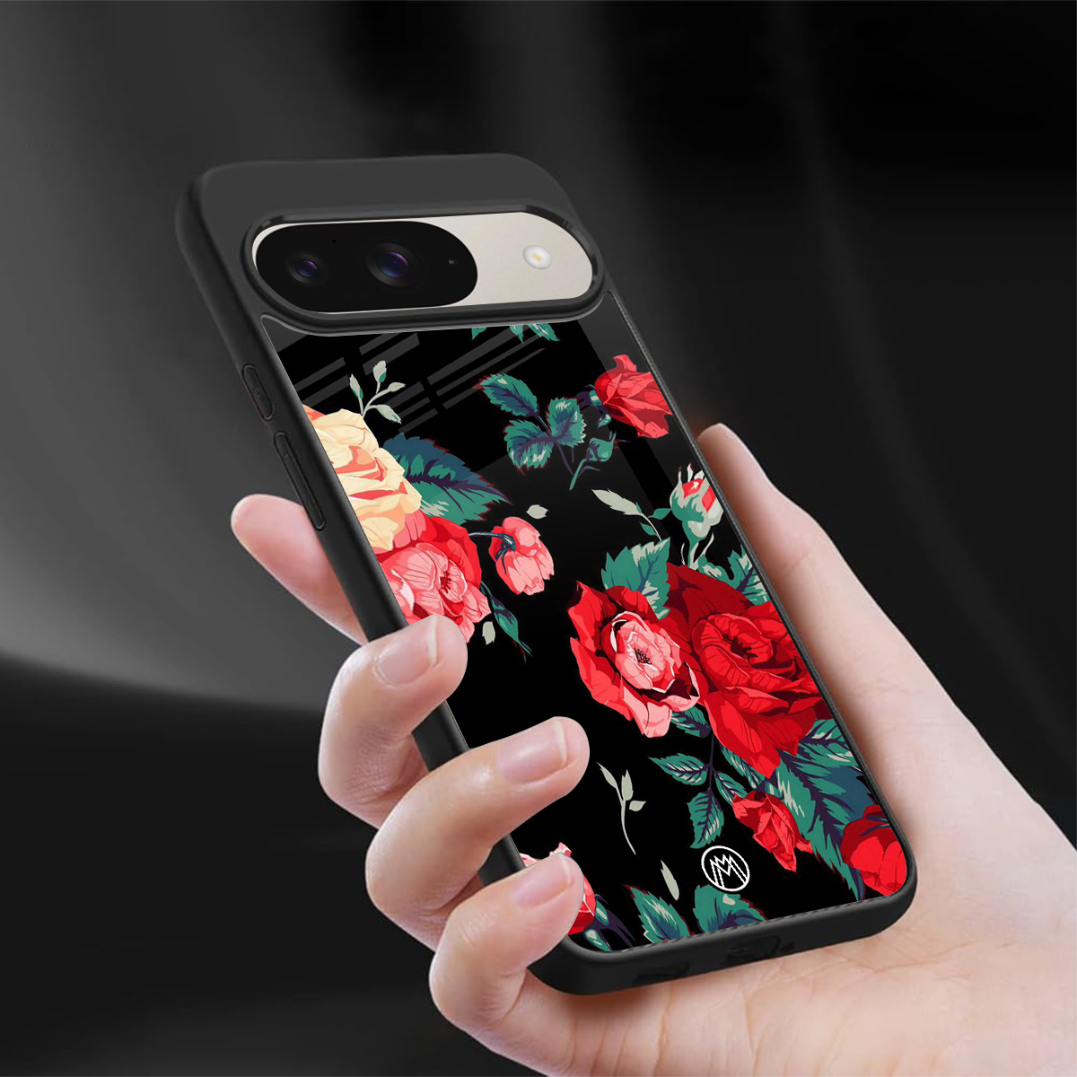 wildflower back phone cover | glass case for google pixel 9
