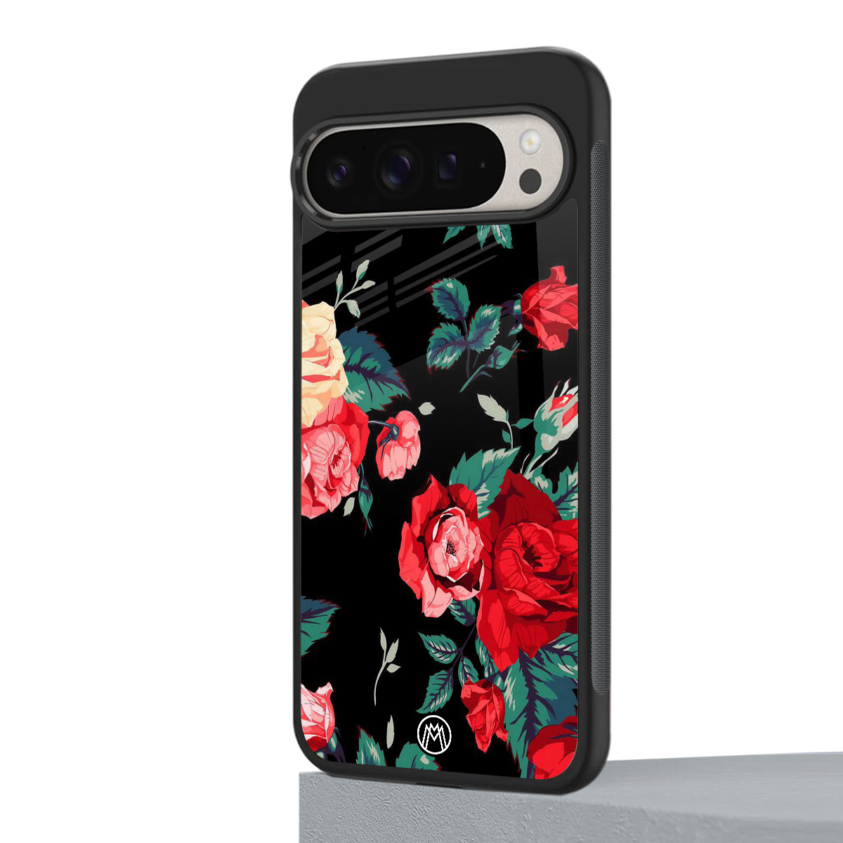 wildflower back phone cover | glass case for google pixel 9 pro