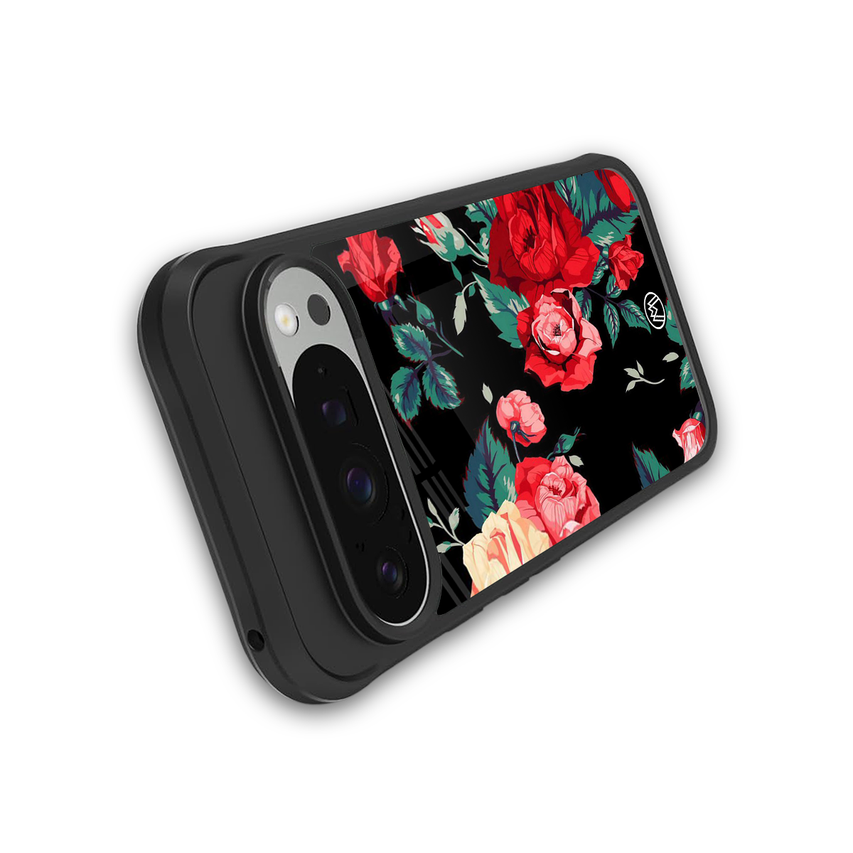 wildflower back phone cover | glass case for google pixel 9 pro