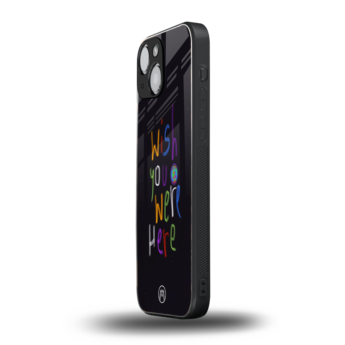 wish you were here back phone cover | glass case for iphone 13 mini