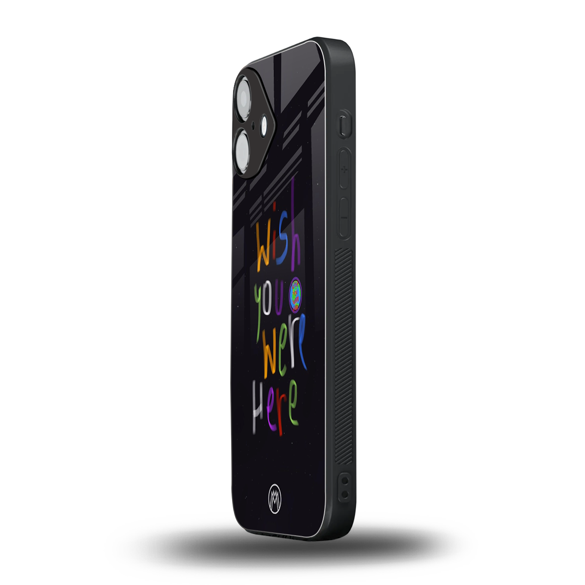 wish you were here back phone cover | glass case for iphone 16 plus
